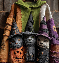 Halloween Hat Long Sleeve Sweater Autumn And Winter Women's Clothing