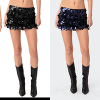 Women's Irregular Sequin Fashion Short Skirt