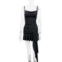 Women's Strap Slim-fit Lace-up Casual Dress