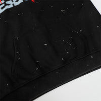 American Splash-ink Letter Printed Hoodie