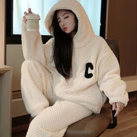 Casual Warm Flannel Pajamas For Women
