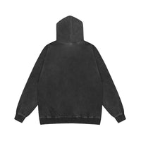 Men's Printed Washed Hooded Sweater