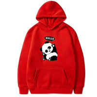 Panda Funny Pattern Case Printed Long-sleeved Hooded Sweater