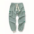 Corduroy Plus Size Mens Work Pants Ankle Tightening Trousers