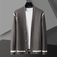 Autumn Cardigan Men's Long Sleeved Sweater Coat