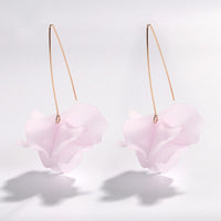 Exaggerated Three-dimensional Petal Flower Earrings