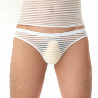 Men's Plus Size See-through Sexy Briefs