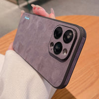 Suede Phone Case With Business Lens Film For Anti Drop Protection