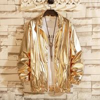 Solid Color Baggy Glossy Performance Wear Coat