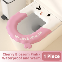 U-shaped toilet seat-blue-EVA-1 piece
