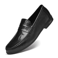 New British Breathable Casual Leather Shoes Men