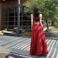 Off-shoulder Midriff-baring Dress For Women
