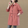 Waist Slimming Little Trench Coat Women