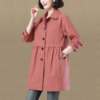 Waist Slimming Little Trench Coat Women