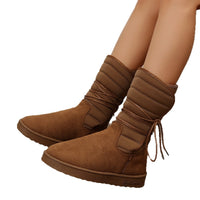 Mid-calf Warm Womens Cotton Boots