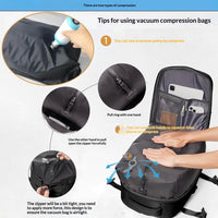 Mens Casual Travel Waterproof Laptop Backpack With Dry-Wet Separation