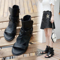 Women's Comfortable European And American Stylish Low Heel Sandals