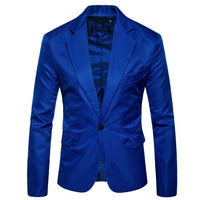 Solid Color Single Row One Button Casual Foreign Trade Men's Small Suit