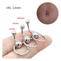 Human Body Puncture Belly Ring Nail