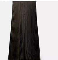 Spring And Summer Pleated Skirt Small Pleated Silk Satin Texture