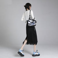New Style Tummy-control Versatile Loose-fit Denim Skirt