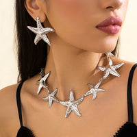 Ocean-Style Starfish Pendant Necklace For WomenFashionable And Unique