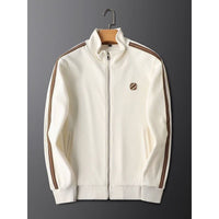 Light Luxury Warm Striped Casual Men's Sportswear