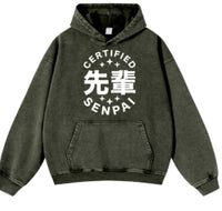Heavyweight Washed Vintage Cotton Men's American Style Sweatshirt