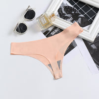 New Style Sexy Breathable Seamless Low-rise Ladies Briefs One-piece Thong Panties