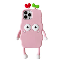 Sprouted Briquette Eyes Long Grass Coal Ball Silicone Phone Case