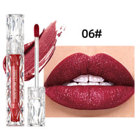 Diamond Liquid Metallic No Stain On Cup Lip Lacquer