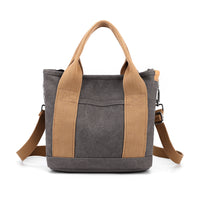 Trendy All-match Simple Fashion Korean Style Large Capacity Commute Leisure Canvas Bag