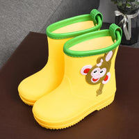 Removable Cartoon Giraffe Rain Shoes Boys And Girls Animal Pattern Rain Boots
