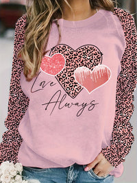 Plus Size Women's Printed Holiday Long Sleeve T-shirt