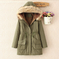 Mid-length Drawstring-fit Cotton Hoodie