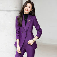 Women's Long-Sleeve Blazer With Collar
