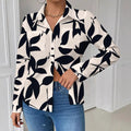 Women's Printed Casual Long-Sleeve Shirt