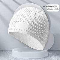 Fashion Silicone Water Drop Swimming Cap