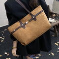 Retro Large-Capacity Tote Bag Women's Handbag