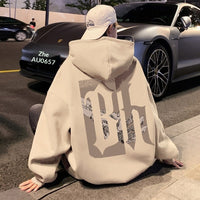 Loose-fit Hoodie Hong Kong-style High-street Fashion Brand Jacket