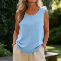 Women's Casual Loose Fashion Cotton And Linen Vest