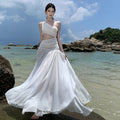 Off-shoulder Midriff-baring Dress For Women