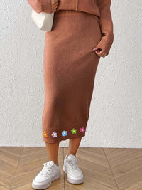 Women's Three-dimensional Crocheted Decorative Skirt