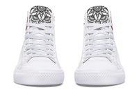 Printed Couple High Top Canvas Shoes