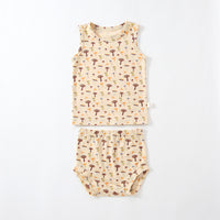 Baby Summer Vest Suit Cotton Thin Split Romper