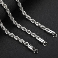 Stainless Steel Twist Chain Titanium Steel Necklace Clavicle Chain