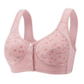 Floral Bra With Open-front Tank Top