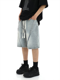 Trendy American Retro Denim Shorts For Boys