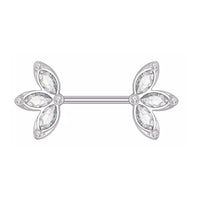 Stainless Steel Butterfly Nail Nipple Buckle