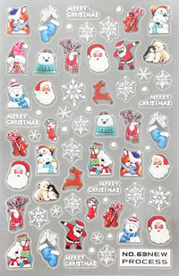 Thin Tough Thin Matte Nail Sticker Christmas